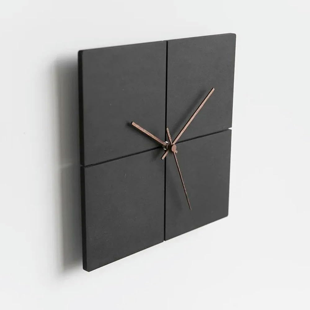 NYSDM Quadrato Orologi Da Parete Unico Digitale Piccolo Appartamento Semplicità Decorazione Nero Reloj Pared Mobili Per La Casa