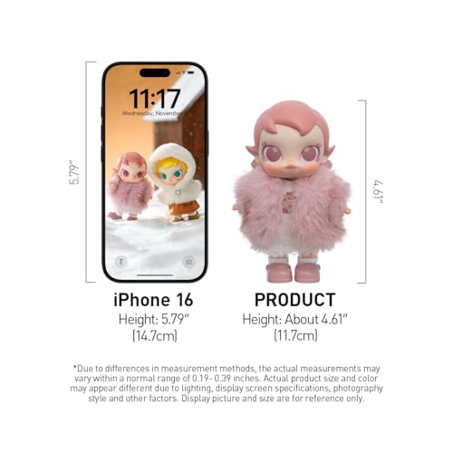 POP MART Baby Molly Winter Fit Check Series-Vinyl Plush Pendant Blind Box Figures, Collectible Toys Home Decorations, Holiday Birthday Gifts for Girls and Boys, Single Box