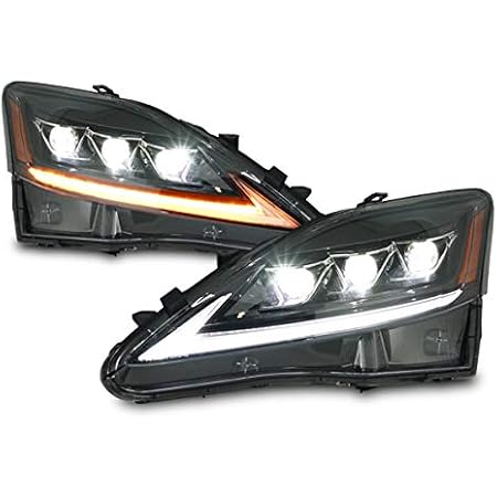 Amazon レクサス Lexus Is 250 350 Gse系 30系 ルック 3眼 Ledヘッドライト シーケンシャルウィンカー 流れるウィンカー Vland製 ヘッドライト本体 車 バイク