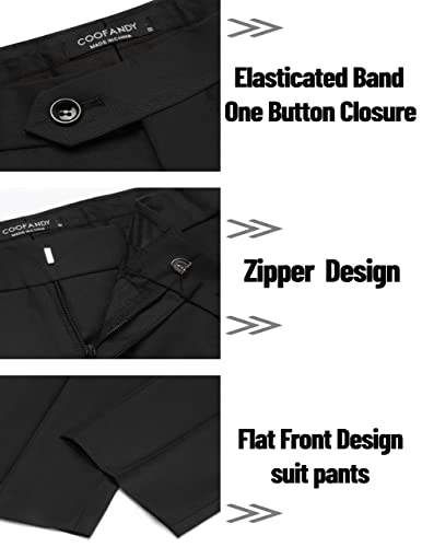 Coofandy Men's 2 Piece Suits Classic Fit 2 Button Dress Suits Tuxedo Jacket Blazer For Wedding Business Dinner Prom #TOP4