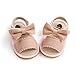 RVROVIC Baby Boys Girls Sandals Soft Sole Summer Shoes Lightwight Bow Toddler Outdoor Walking Flats(6-12 Months Infant,1-Bow Pink)