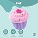 ZippyPaws Birthday Cupcake- Dog Squeaky Toys to Keep Them Busy, Funny Food Plush for Small, Medium, & Large Dogs, Cute Stuffed Puppy Toy, Pet Products, Gift for Dogs of All Breeds, Soft & Cuddly- Pink