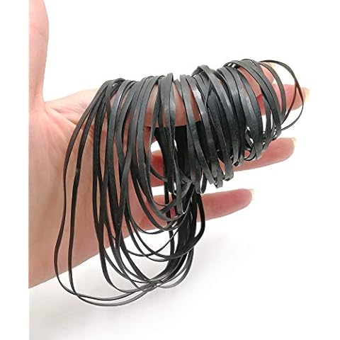 Recorder Rubber Belts - Cassette Recorder Repair Maintenance Mix Flat Cassette Tape Machine Rubber Belts 40-135 MM (50PCS) (Width 2MM) Cover