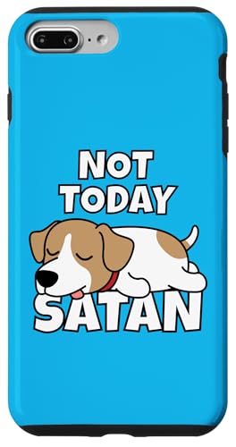 Lazy Jack Russell Terrier Not Today Satan �W���b�N�E���b�Z���E�e���A �X�}�z�P�[�X iPhone 7 Plus/8 Plus �p