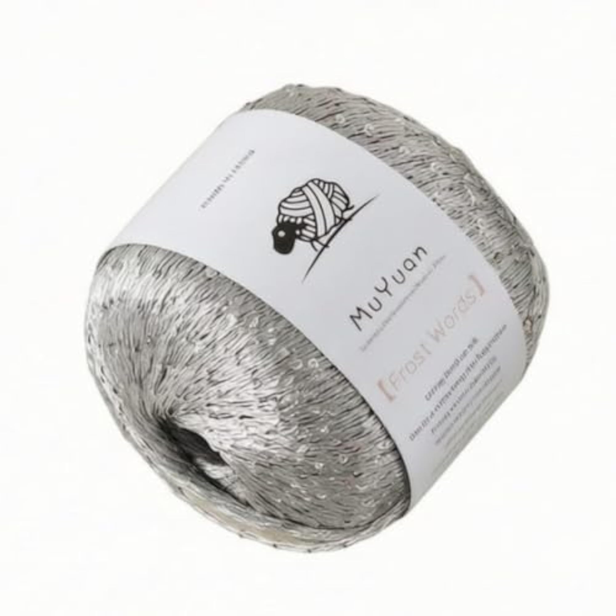 Sparkling Knitting Yarn with Sequins, Soft Nylon Sequin Thread for Crocheting