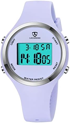 Watches for Women, Ladies Watches Outdoor Sport with Alarm/Calendar/Back Light/Stopwatch/Chronograph, Digital Watch Gifts for Teen Girls/Women