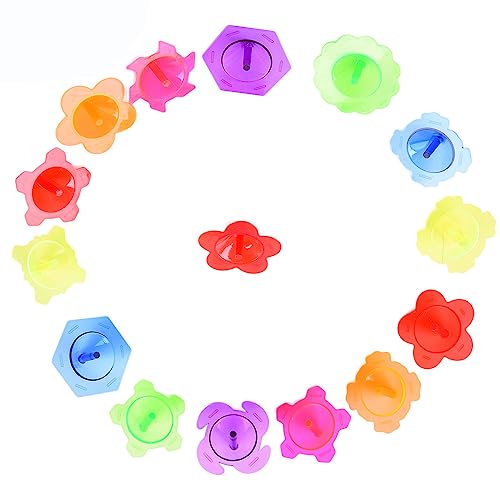100 PCS Spinning Top Toys, Fidget Toys, Sensory Toys, Learning Toys, Rainbow Colorful Tops, Birthday Party Favors for Boys and Girls, Gifts Goodie Bag Fillers for Kids
