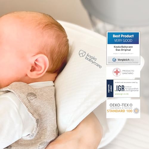 Miniatura 2 de Koala Babycare Almohada Plagiocefalia Bebé De Lactancia Memory Foam Para Ayudar A Prevenir Y Tratar La Plagiocefalia Cabeza Plana Con Funda Extraíble Con 2 Fundas De Almohada - Blanco