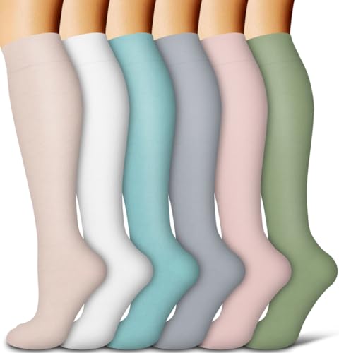 Image of COOLOVER Copper Compression Socks for Women and Men(6 Pairs)-Best Support for Running, Athletic, Travel