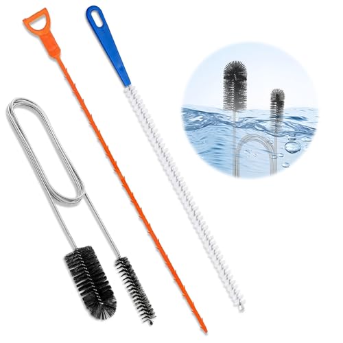 Desatascador de drenaje y herramienta limpiadora, 3 Piezas herramienta multifuncional para desatascar fregadero de cocina, gancho de limpieza de alcantarillado