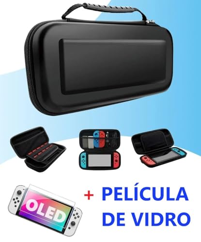Case Bolsa Estojo Capa De Proteção Nintendo Switch OLED - Youtek (Preto)