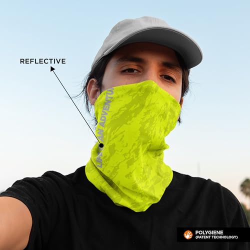 Image of WANDERLOOMS Odour-Resistant Polygiene Bandana for Men Hair | Breathable Bandana for Men Bike | Antibacterial Multipurpose Neck Gaiter for Riders