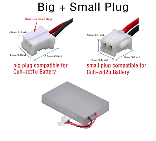 Powtree CUH-ZCT2U CUH-ZCT1U BATTERY Upgraded 2000Mah 2Packs Ps4 Ps4Pro Battery For Sony Playstation 4 Dualshock 4 V1 V2 Controller Cuh-Zct2U Cuh-Zct2E Cuh-Zct1E Cuh-Zct1U Cuh-Zct1H thumb #2