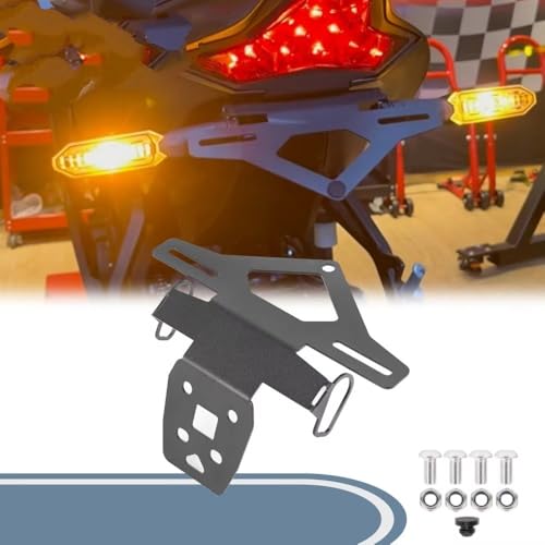 Éliminateur de Garde-Boue ZX4R Support Plaque Rigide Anti-Vibration 2023 2024 - 2