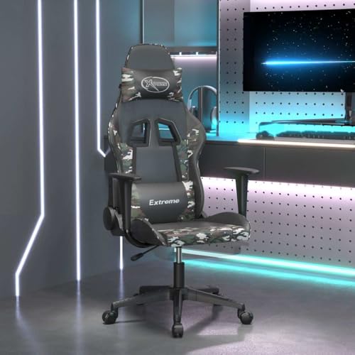 Chaise de jeu ergonomique pour le dos avec fonction massage et accoudoir