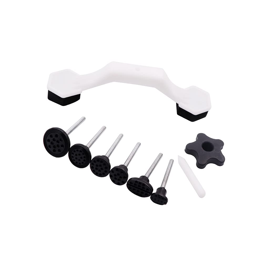 Tiardey 8Pcs Puller Tabs for Car Dent Removal,Auto Body Paintless Dent Repair Tool, Sliver Bridge Dent Puller with Door Dings Repair and Hail Damage Repair