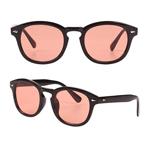 Bestum Retro Inspired Sunglasses With Rivets Tinted Lens UV4002