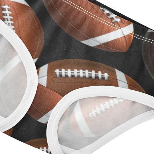 Cotton Toddler Underwear Floral American Footballs Black Cute Panties Girl Designer Kids Briefs Undies 2t4