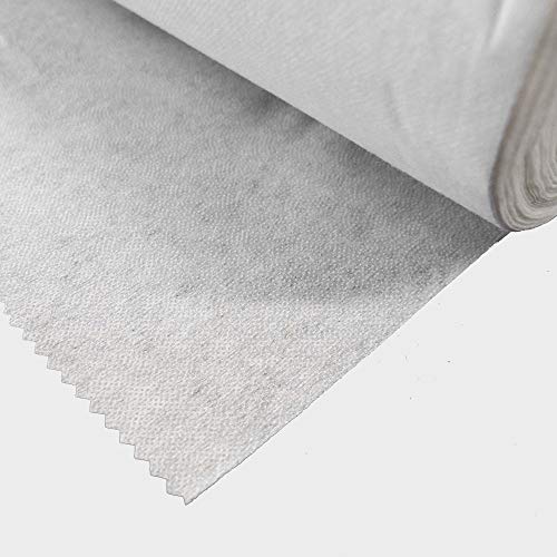 Weicher Griff Mittel, weiß, Schmelzeisen auf Einlage, 2 Meter x 90cm breit (Vliesstoff) Cover