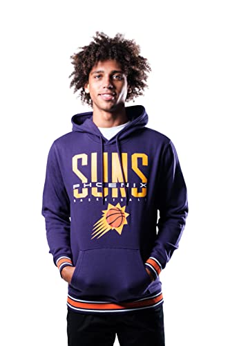 Ultra Game NBA Official Men’s Soft Fleece Hoodie Pullover Sweatshirt - Unisex, Phoenix Suns, Team Color, Medium