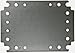 Plate, Mounting, Galvanized Steel, CRN, CRS Series Enclosures, 125 mm, 450 mm