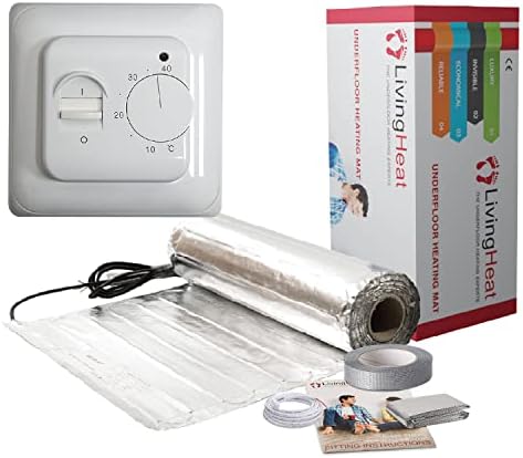 Underfloor Heating Kit for Under Laminate & Wood Floors, Electric 150w /m² with M1 Manual Thermostat, 13/m²