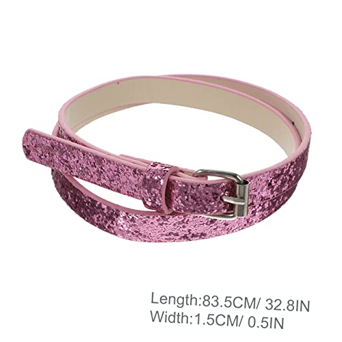 BESPORTBLE 4pcs Girls Uniform Belt Boys and Girls Belt for Dresses Artificial Leather Strap Heart Buckle Waist Comfortable2