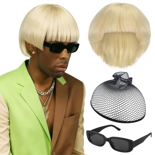 Wavwavw 1 Set Rapper Halloween Costume Accessories Include Wig and