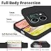 Hlgcokro Compatible with Oppo Reno 14 Case Silicone with Soft Microfiber Lining, Phone Case for Oppo Reno 14 Slim Dark Green Shockproof Bumper Cover (Black)
