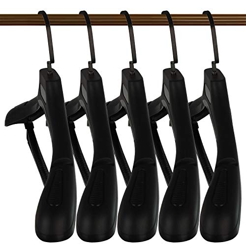 DEDU Thicken Plastic Extra Wide Suit Hangers, Pack of 15, Width: 17.7",Notched Shoulders