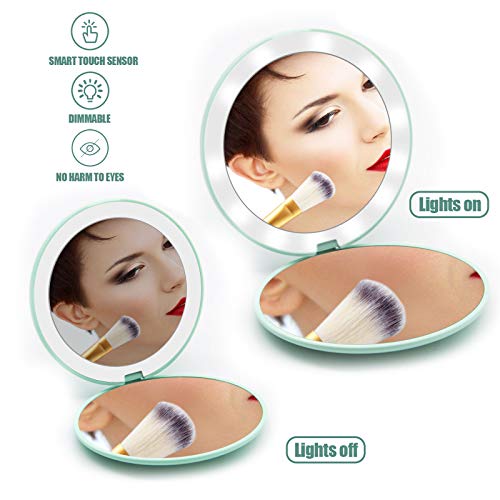 (62 OFF Deal) KOOLORBS 10X Magnifying Makeup Mirror with 3 Lightings, FULL Rotation, Powerful