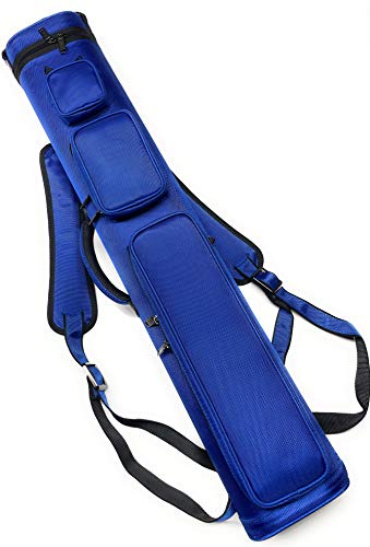 Duranylon All Blue 4 Butt 8 Shaft 4x8 Pool Billiards Cue Stick Case