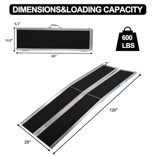 Portable Folding Mobility Ramp Aluminum