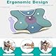 Omtofo Memory Foam Pillow, Nackenstützkissen, Nackenkissen, Kopfkissen Nackenschmerzen, Orthopädisches Kissen, Ergonomic Pillow for Sides, Back and Stomach Sleepers 63 x 42.5 x 13.8/9 cm (1er Pack)