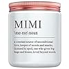 Mimi gifts funny mimi birthday gift mothers day gifts for mimi grandma grandmother mimi definition candle  urban country home decor