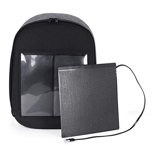 TuToy Dc 5V Led Affichage Dynamique Wifi Sac À Dos Ordinateur Portable App Control 20L Sac Du0092École Imperméable À Lu0092Eau