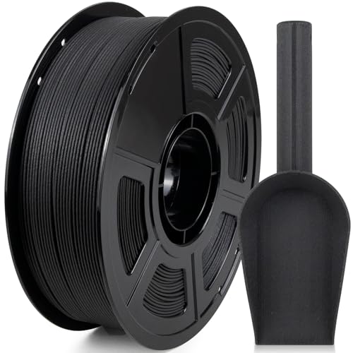 Image of IEMAI Glass Fiber ABS Filament 1.75mm Matte Black 1kg, ABS-GF 3D Printer Filament with High Stiffness, Heat & Chemical Resistant, Dimensional Stability & Low Warpage