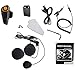 QSPORTPEAK Motorcycle Intercom Bluetooth Helmet Headset, BT-S2 Motorbike Intercom Headphone, 800M Helmet Communication System Kits with Walkie Talkie MP3/GPS & FM Radio for Riding&Skiing, 2-3 Riders