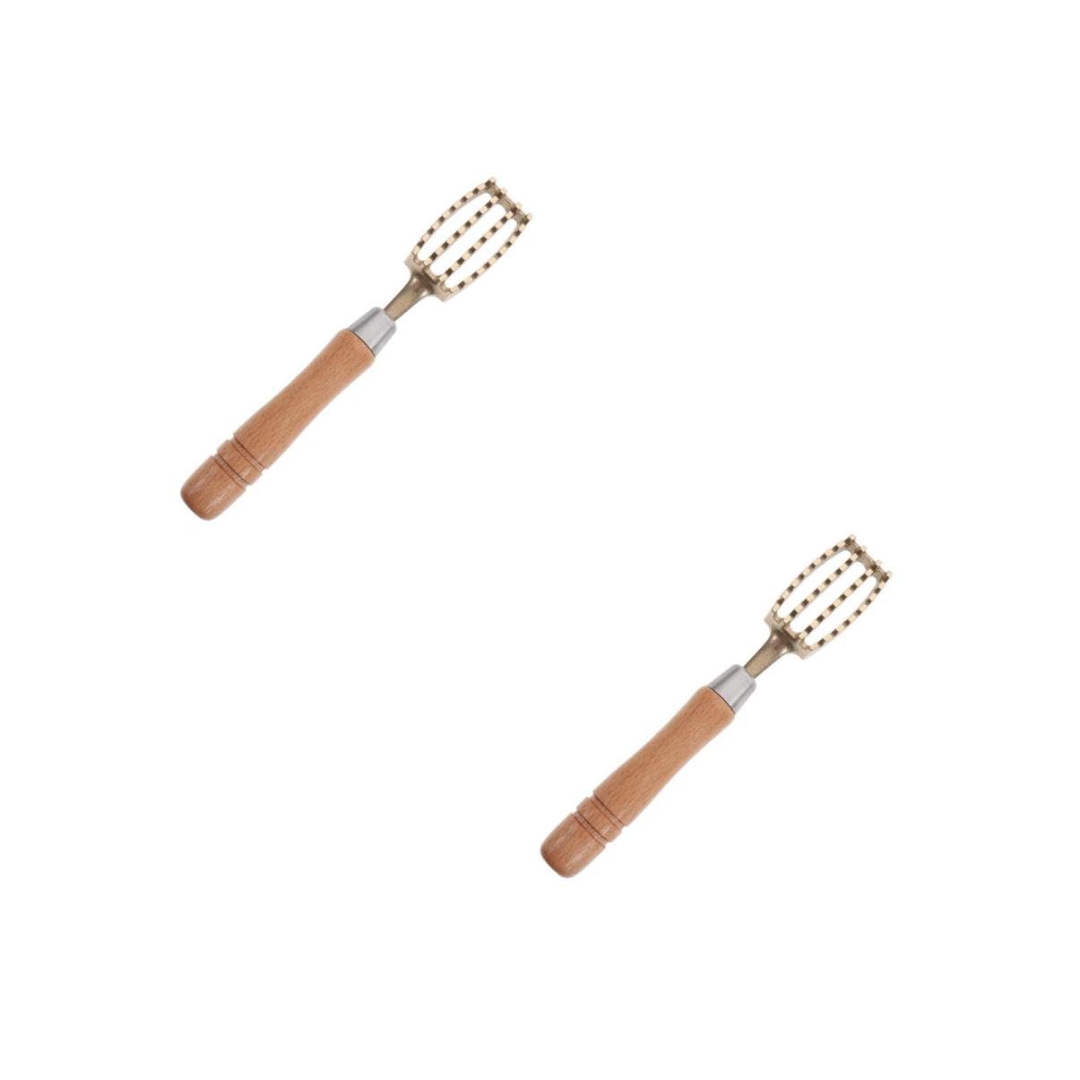 PRETYZOOM 2 Pz Pialla a Squame di Pesce Ricarica Calafatare Esche Raschietto per Pesce Attrezzo Strumento di Scortecciatura Strumenti di Pulizia Ostrica Morsetto Termometro Kit Casa di Legno