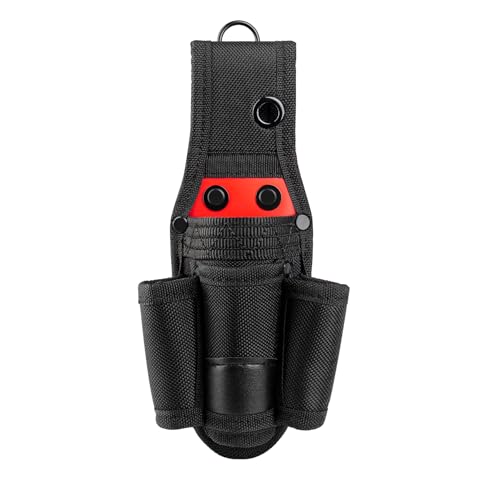 HAUTMEC Small Tool Pouch Bag with Belt Clip, 4-in-1 Tool Holster, Heavy Duty 1680D Oxford Fabric, Fits Up to 2-3/4 Belts, Quick Access Wrench & Screwdriver Holder – HTTBH25030