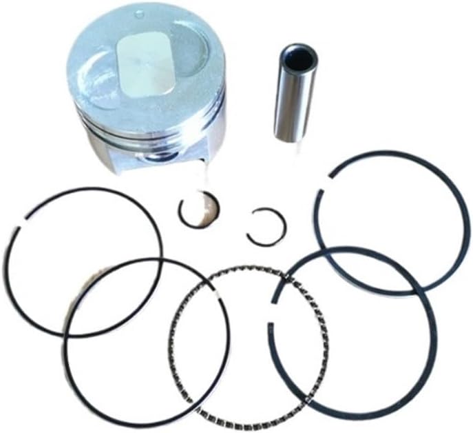 67mm Piston Kit compatible with EX17 EX21 EP17 EK17 MK200 Engine Motor Water Pump Piston Rings Pin Clip(Replacement piston)