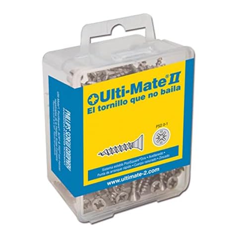 Ulti-Mate II B35040L - Tornillos para madera con acabado zincado y sistema PSD Cover