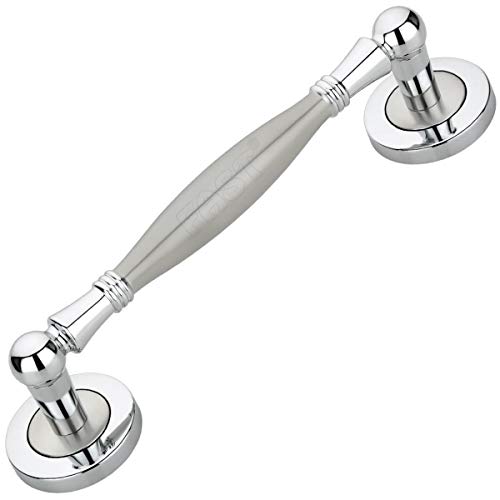 Image of FAST DH43 Main Door Handle for Pull and Push All Type Home & Office Doors ((8 inch Chrome Plated & SS Matte)