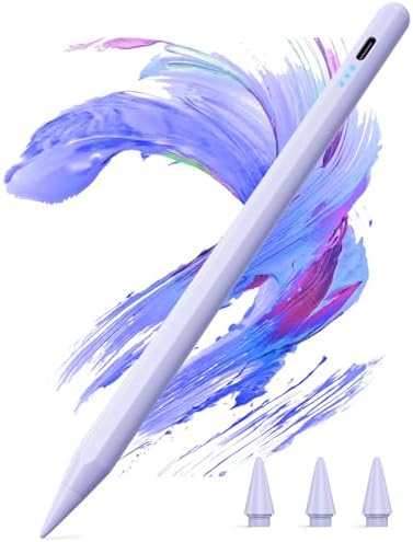 Kingone Stift für Apple iPad 2018-2026, 2X Schnellladung, kompatibel mit iPad 6~11th,Pro 11"/12.9"/13",Air 3~5th,Air 11"/13",Mini 7/6/5th, mit Magnetischer Haftung, Palm Rejection