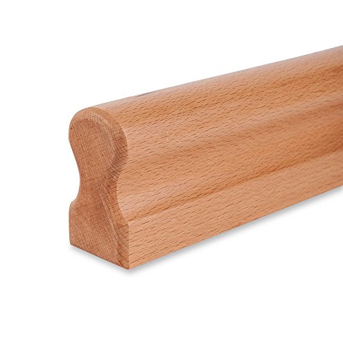 Preisvergleich Produktbild Handlauf Buche - 45x80mm - Omega lackiert, 1200mm