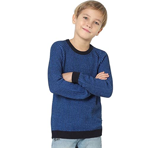Image of JACK & JONES Boy's Acrylic Round Neck Casual Sweater