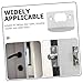 Housoutil 2 Sets Stainless Steel Door Handle Repair Kit of Door Strike Plates for Enhanced Security Easy Installation No Tools Required