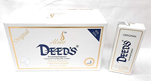 Almas Deeds Fresh Attar Roll On Perfume For Men, 8Ml (Pack Of 12)