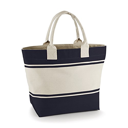Image of Quadra Canvas Deck Bag (24 Litres) (One Size) (Navy/Natural)