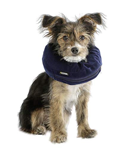 Kerbl Pet Hundehalskrause, aufblasbar, blau, Halsumfang 25-35cm
